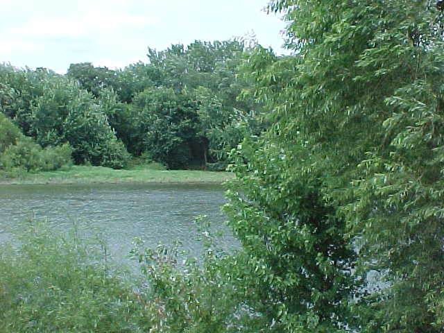 Bike Trail Along Iowa River on North Side of City