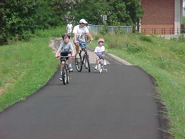 Family Riding Bikes