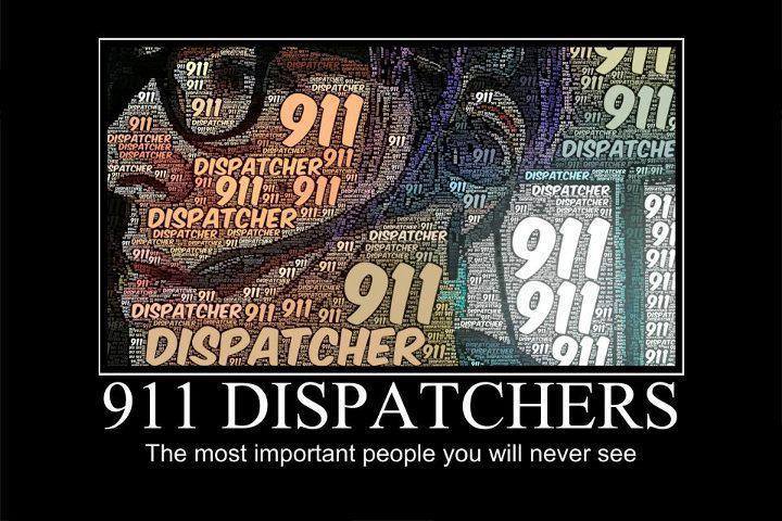 911 Important People graphic. 911 dispatchers are the most important people you never see.