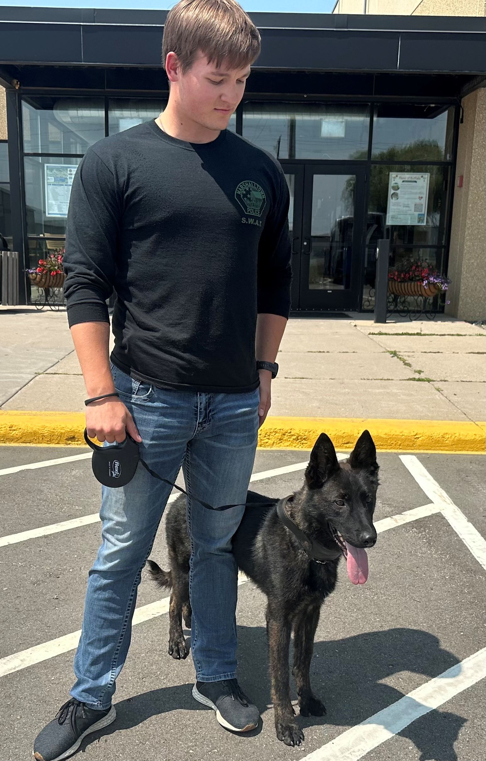 Officer Wolken and K9 Timber