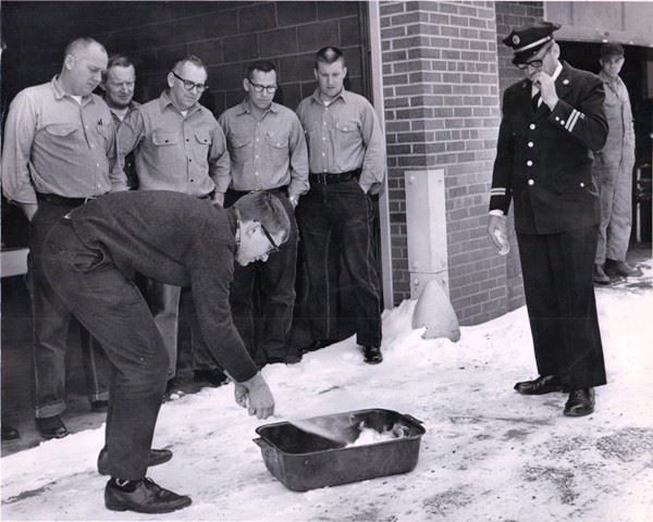 Old Photo of Fire Training