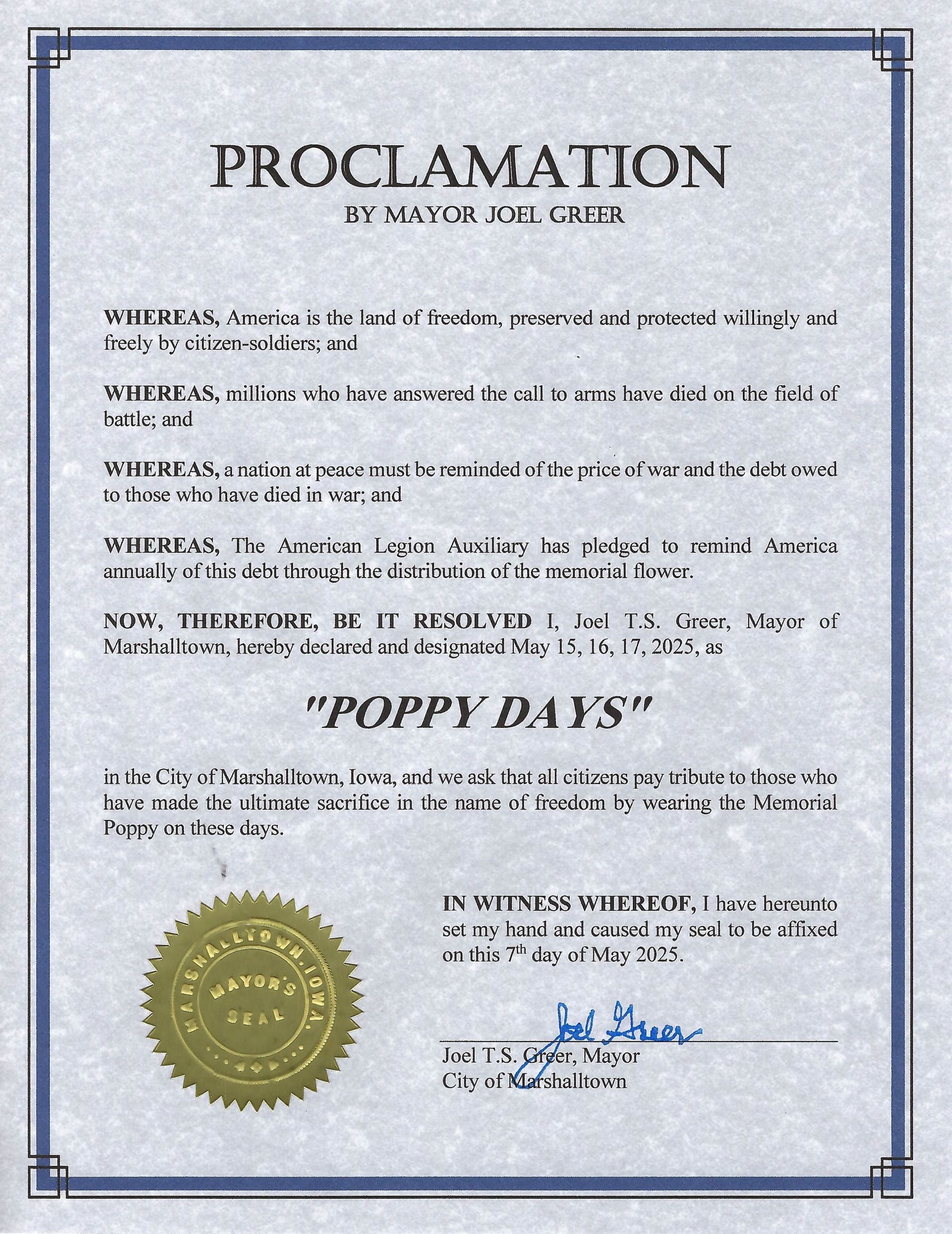 2025-05-15 Poppy Days