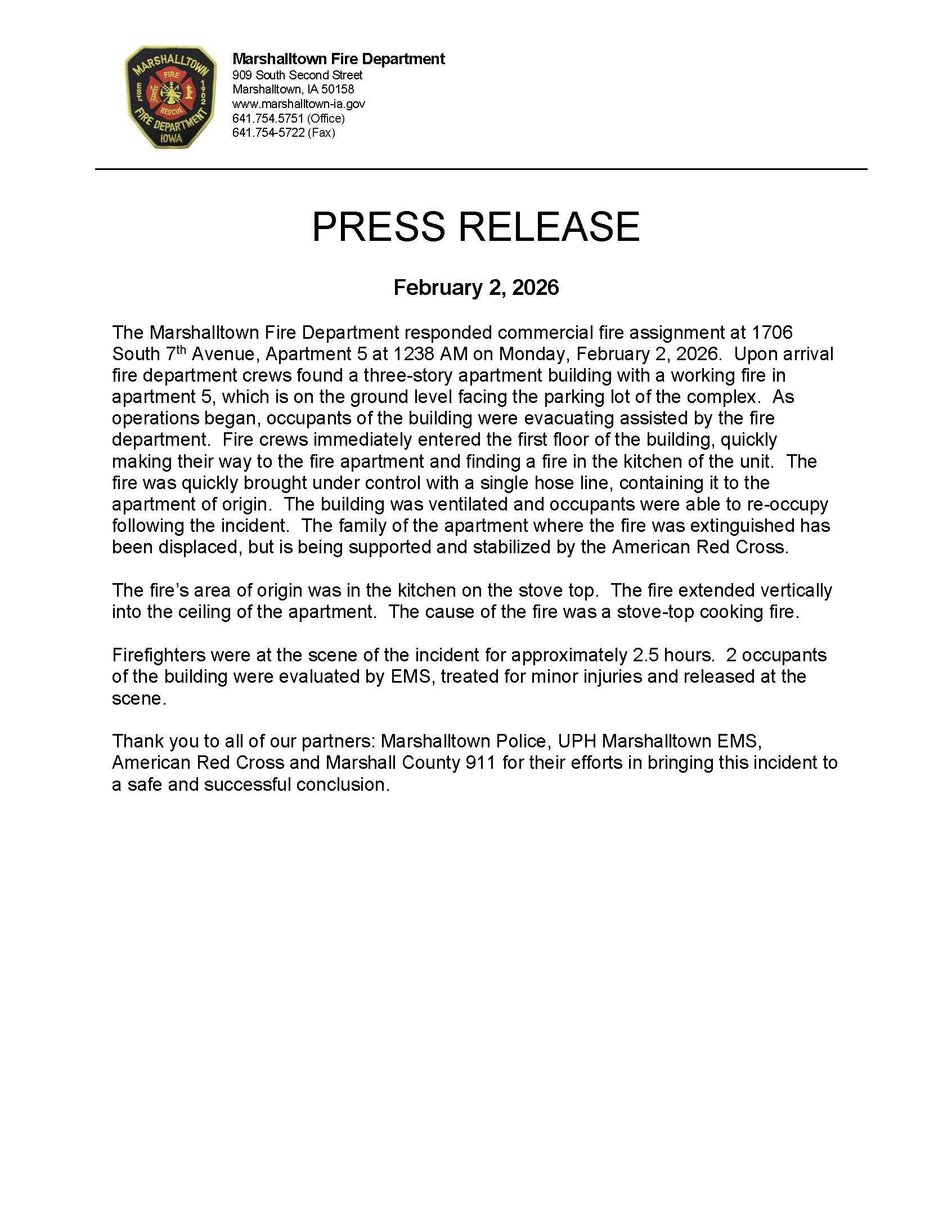 1706 S 7th Avenue PRESS RELEASE