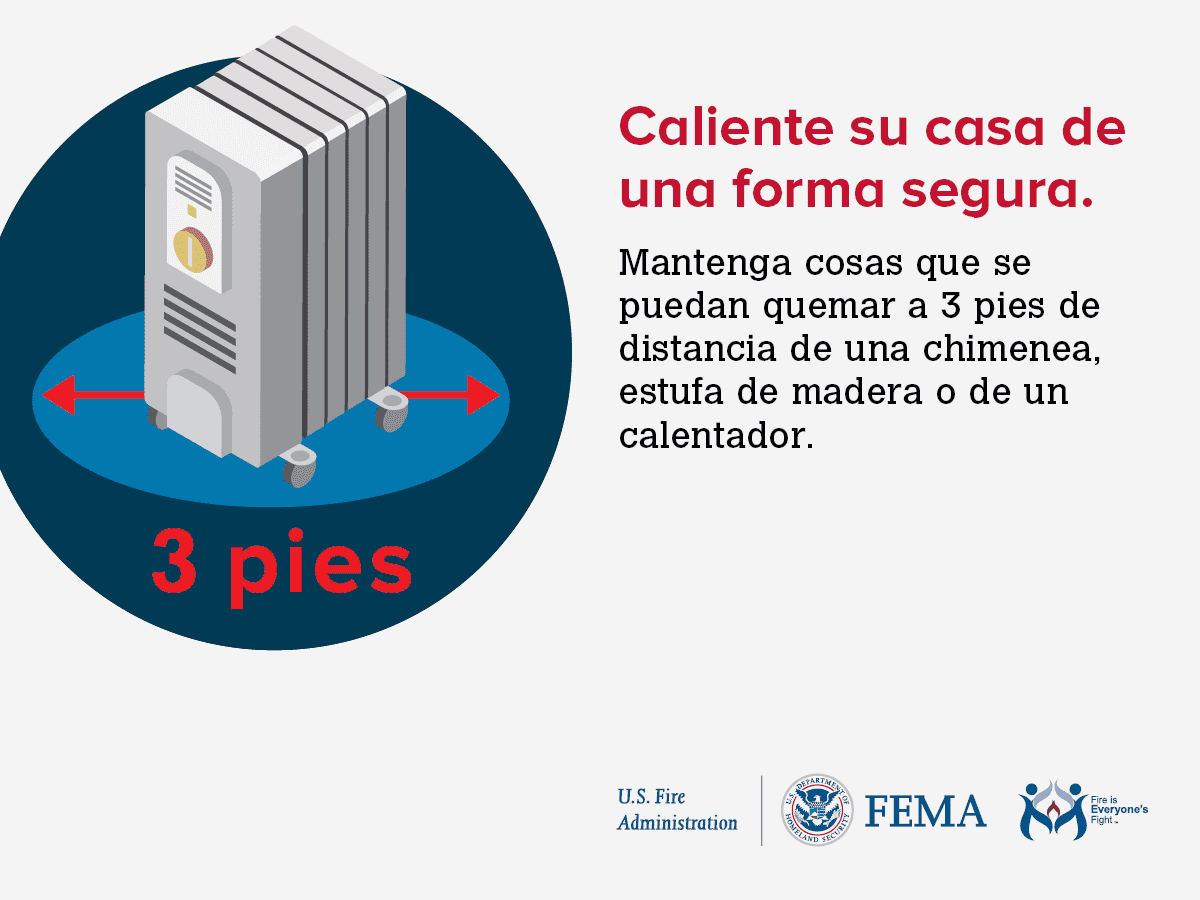 Space Heaters Distance Spanish