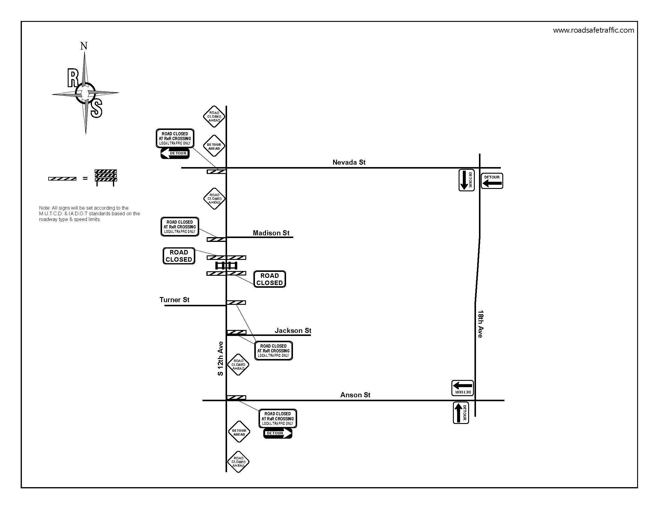 Detour Route Marshalltown S 12th Ave