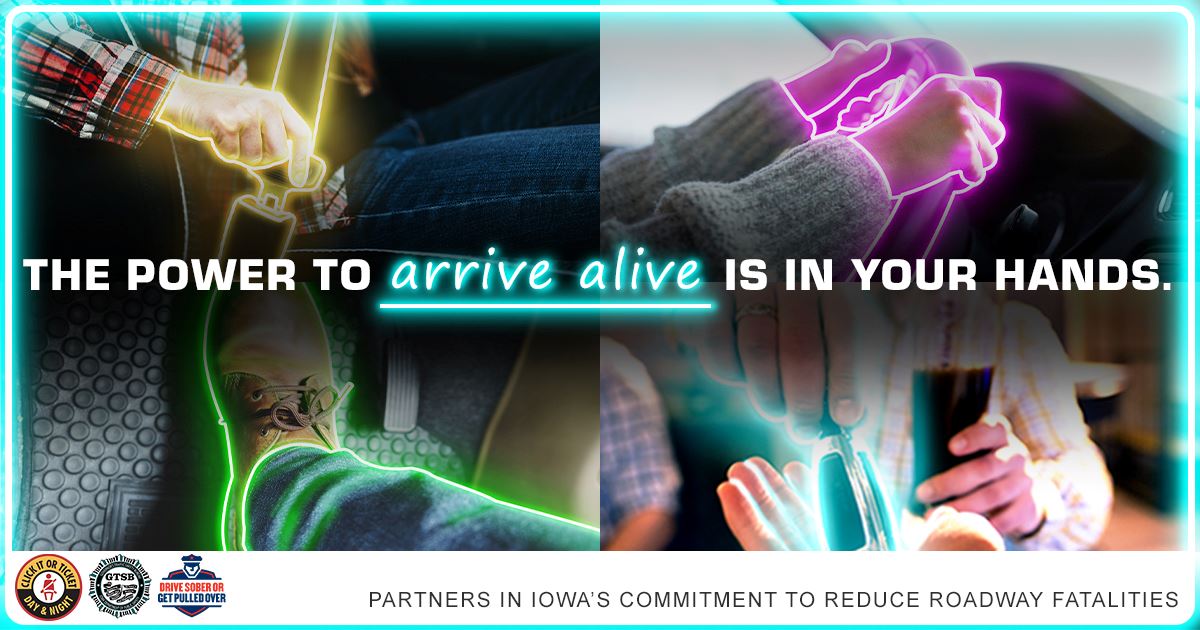 Power to Arrive in Your Hands Graphic