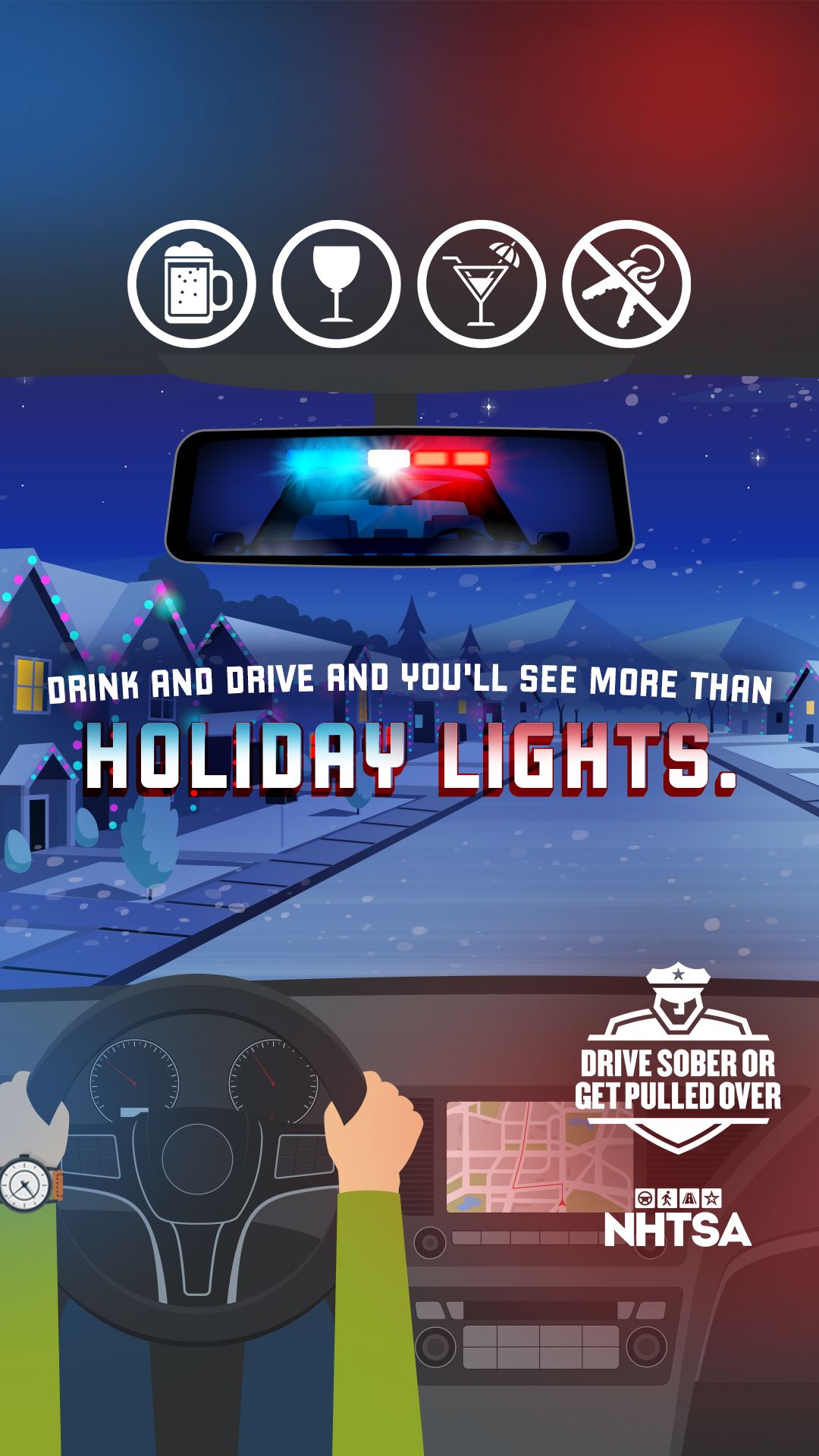 NHTSA-Alcohol-Holiday Lights Banner