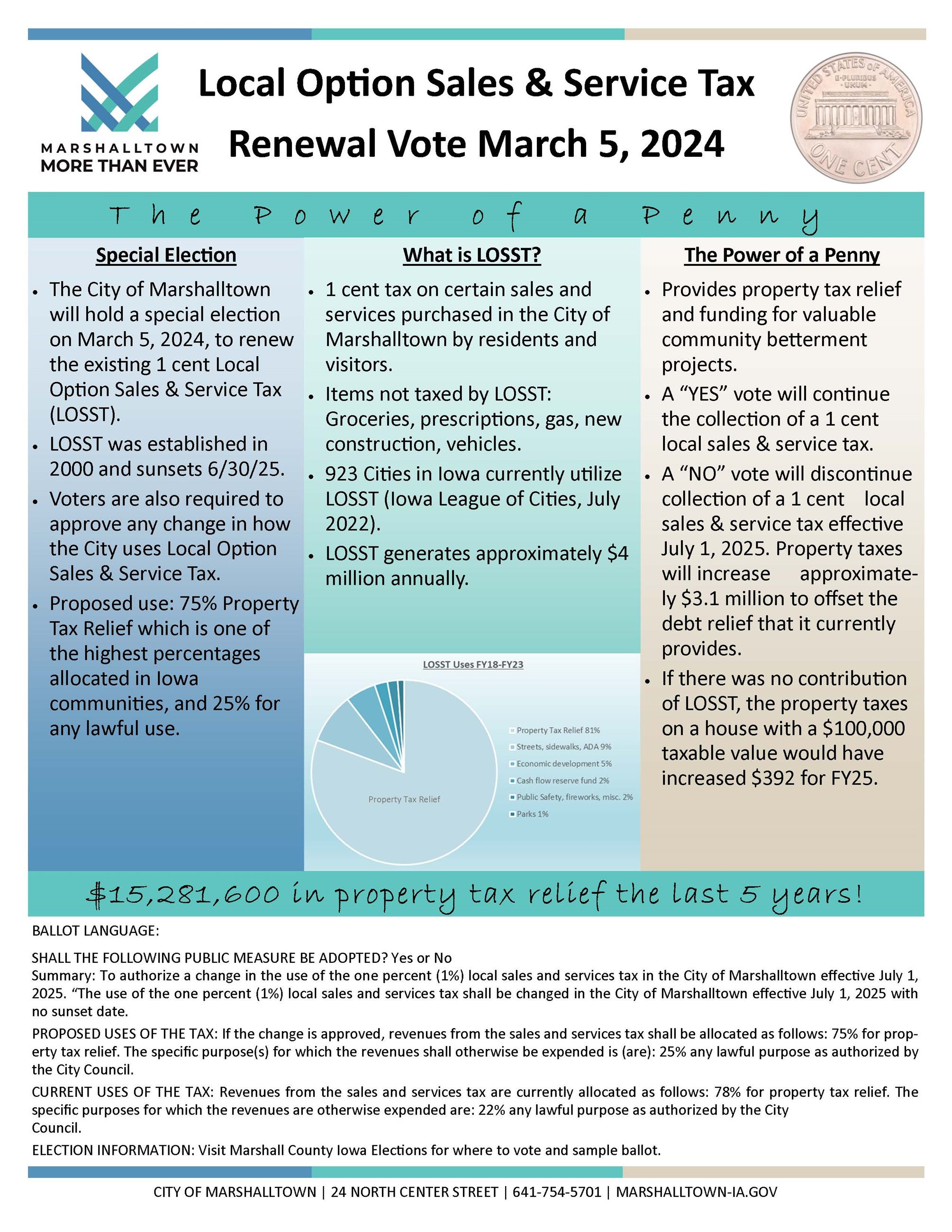 Local Option Sales & Service Tax Renewal Information